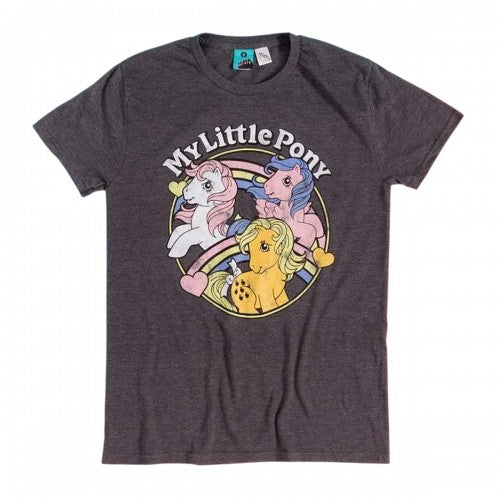 Front - My Little Pony Unisex Adult Party Rainbow T-Shirt