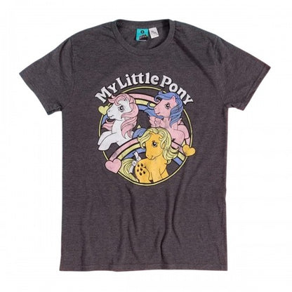 Front - My Little Pony Unisex Adult Party Rainbow T-Shirt