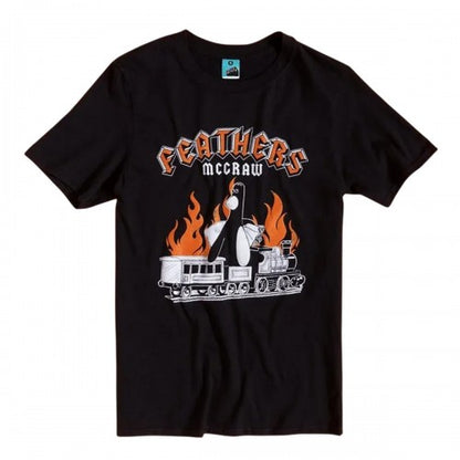 Front - Wallace and Gromit Unisex Adult Feathers McGraw Rock T-Shirt