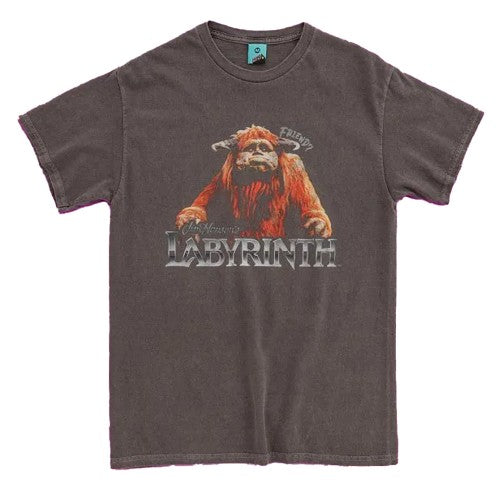 Front - Labyrinth Unisex Adult Friend Ludo Vintage T-Shirt