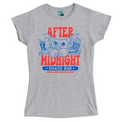 Front - Gremlins Womens/Ladies After Midnight Snack Bar Fitted T-Shirt