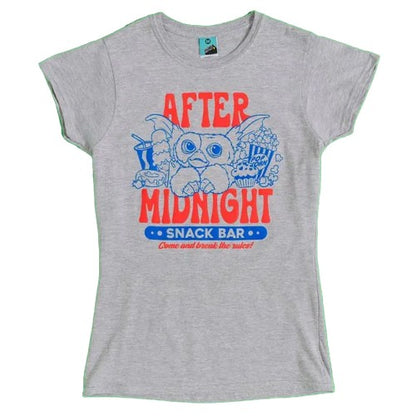 Front - Gremlins Womens/Ladies After Midnight Snack Bar Fitted T-Shirt