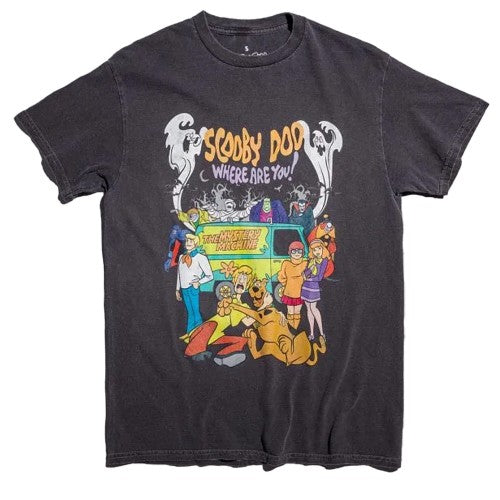 Front - Scooby Doo Unisex Adult Where Are You Vintage Wash T-Shirt