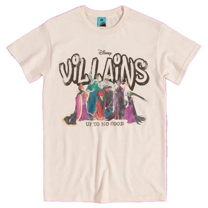 Beige - Front - Disney Villains Unisex Adult Up To No Good T-Shirt