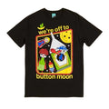 Charcoal - Front - Button Moon Unisex Adult Were Off To Button Moon Space T-Shirt