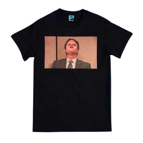 Front - The Office Unisex Adult Dwight Schrute Mask T-Shirt