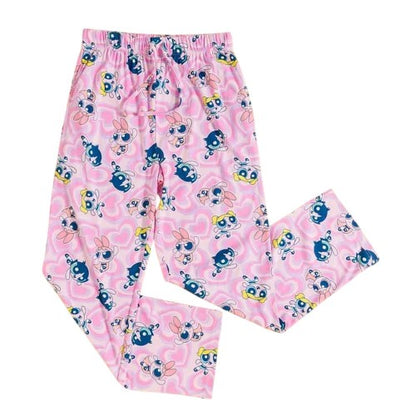 Front - The Powerpuff Girls Unisex Adult All-Over Print Lounge Pants
