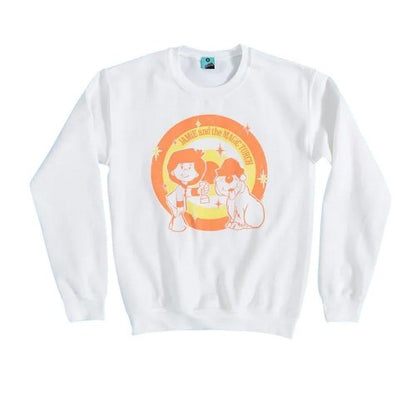 Front - Jamie and the Magic Torch Unisex Adult Retro Vibes Sweatshirt