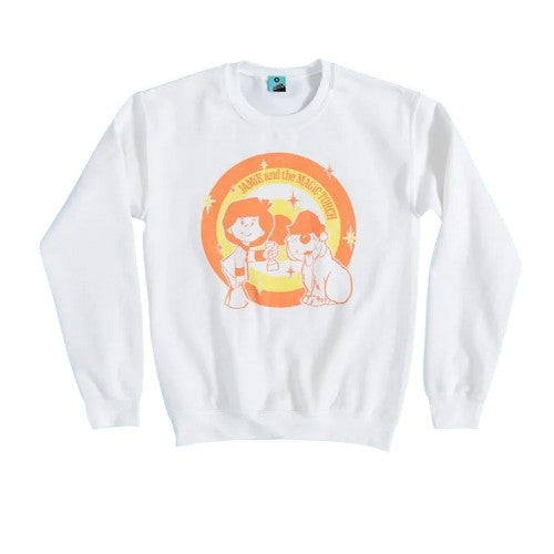Grey - Front - Jamie and the Magic Torch Unisex Adult Retro Vibes Sweatshirt
