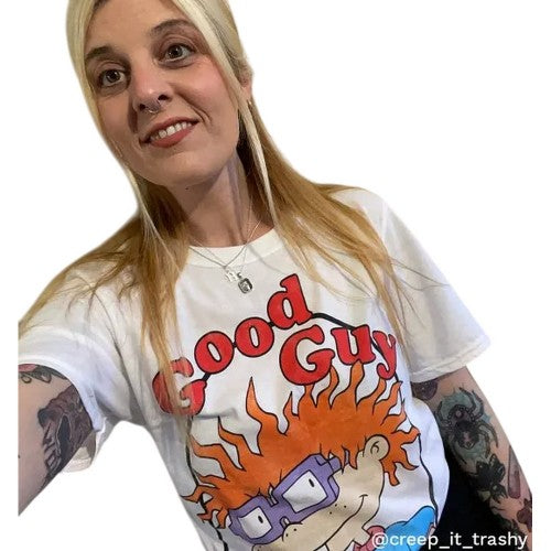 Front - Rugrats Unisex Adult Good Guy Chuckie T-Shirt