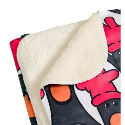 Front - Wallace and Gromit Fleece Feathers McGraw Blanket
