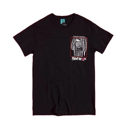 Front - Friday The 13th Unisex Adult Movie Poster Back Print T-Shirt