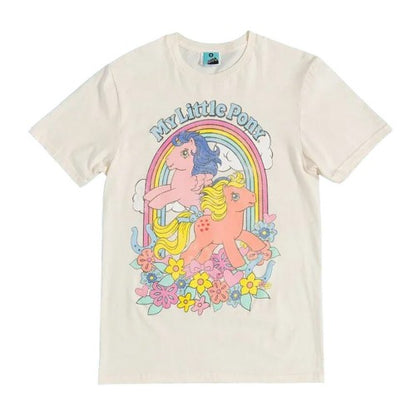 Front - My Little Pony Unisex Adult Bright Rainbow T-Shirt
