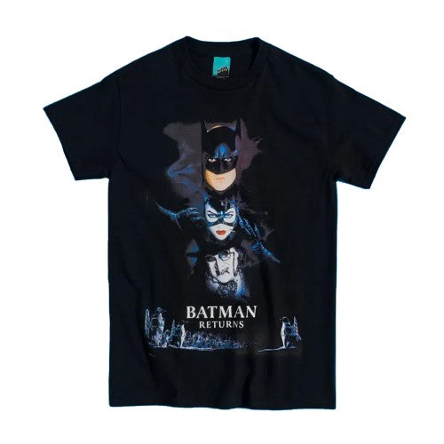 Front - Batman Returns Unisex Adult Movie Poster T-Shirt