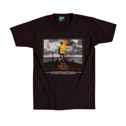Front - The Wicker Man Unisex Adult Burning Scene T-Shirt