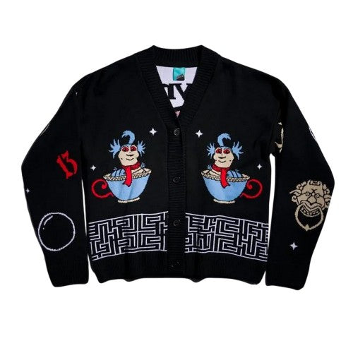 Front - Labyrinth Unisex Adult Friends Knitted Cardigan
