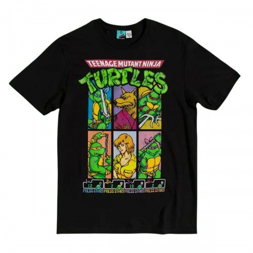 Front - Teenage Mutant Ninja Turtles Unisex Adult Arcade T-Shirt