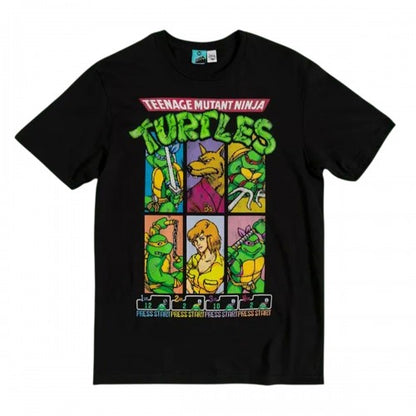 Front - Teenage Mutant Ninja Turtles Unisex Adult Arcade T-Shirt