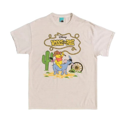 Front - Winnie the Pooh Unisex Adult Cowboy Vintage Wash T-Shirt