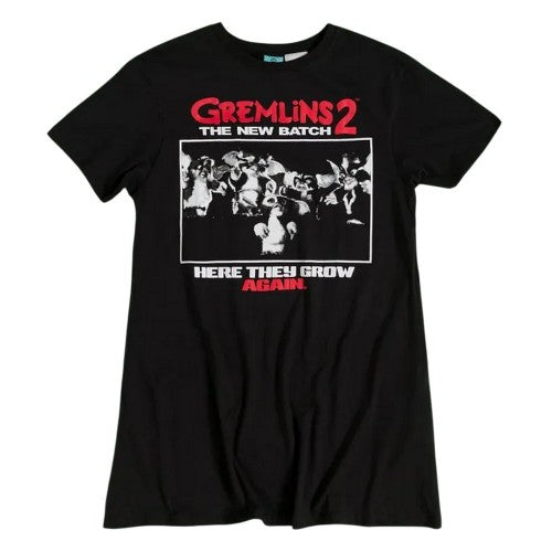 Front - Gremlins 2 Womens/Ladies The New Batch Here They Grow Again T-Shirt Dress