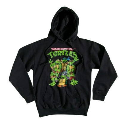 Black - Front - Teenage Mutant Ninja Turtles Unisex Adult Hoodie