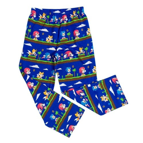 Front - Sonic The Hedgehog Mens Pixel Lounge Pants