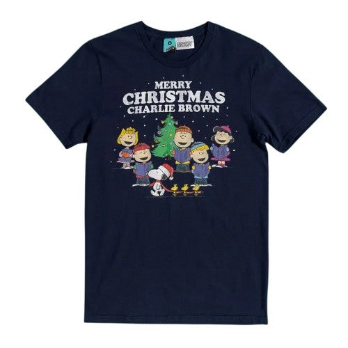 Front - Peanuts Unisex Adult Charlie Brown Christmas T-Shirt
