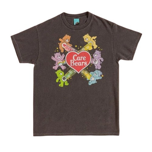 Front - Care Bears Unisex Adult Stare Gang Vintage Wash T-Shirt