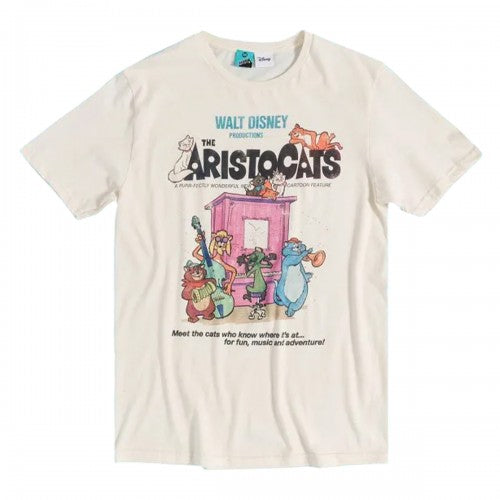 Front - The Aristocats Unisex Adult Movie Poster Vintage T-Shirt