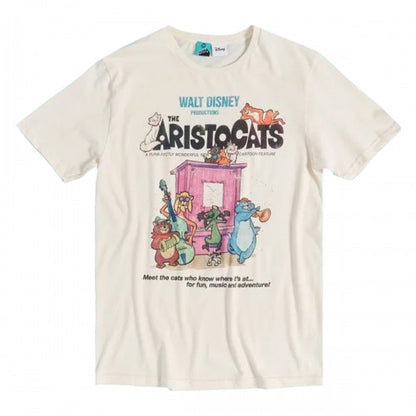 Front - The Aristocats Unisex Adult Movie Poster Vintage T-Shirt