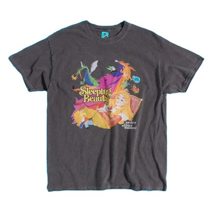 Front - Sleeping Beauty Unisex Adult Vintage Wash T-Shirt
