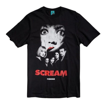 Front - Scream Unisex Adult Movie Poster T-Shirt
