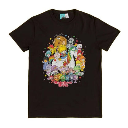 Front - Rainbow Brite Unisex Adult Heroes And Villains T-Shirt