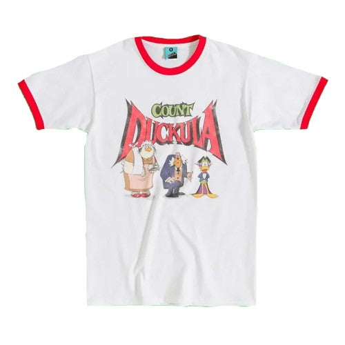 Front - Count Duckula Unisex Adult Line Up T-Shirt