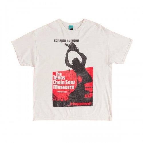 Front - The Texas Chainsaw Massacre Unisex Adult VHS Washed T-Shirt