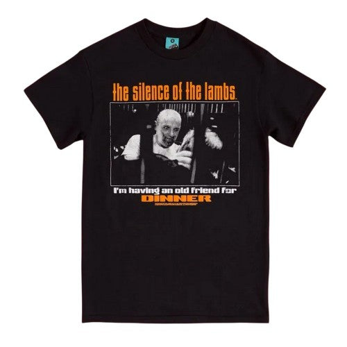 Front - The Silence Of The Lambs Unisex Adult I´m Having An Old Friend For Dinner T-Shirt