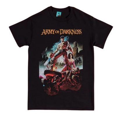 Front - Army Of Darkness Unisex Adult Movie Poster T-Shirt