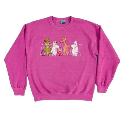 Front - Moomin Unisex Adult Vintage Washed 80th Sweatshirt