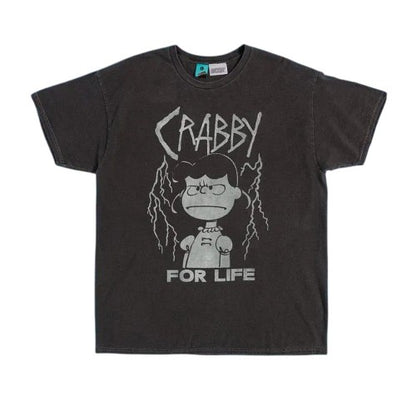 Front - Peanuts Unisex Adult For Life Lucy Van Pelt Vintage Washed T-Shirt