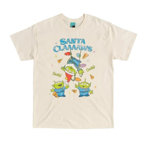Front - Toy Story Unisex Adult Aliens Santa Claus Christmas T-Shirt
