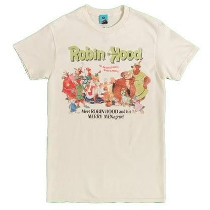 Front - Robin Hood Unisex Adult Movie Poster T-Shirt