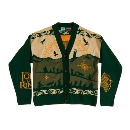 Front - The Lord Of The Rings Unisex Adult Knitted Cardigan