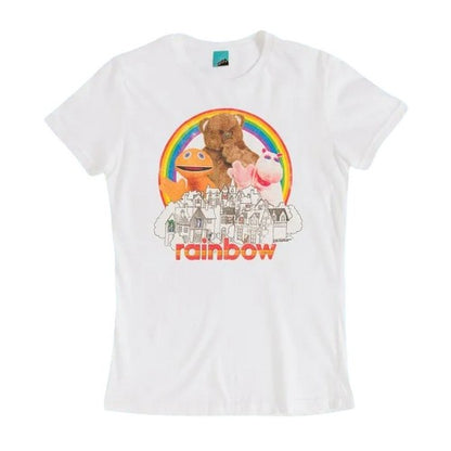 Front - Rainbow Womens/Ladies Zippy, Bungle & George Fitted T-Shirt