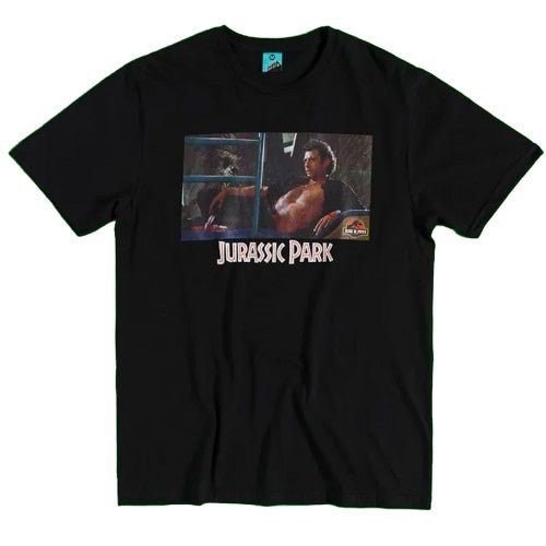 Front - Jurassic Park Unisex Adult Ian Malcolm Movie Screenshot T-Shirt