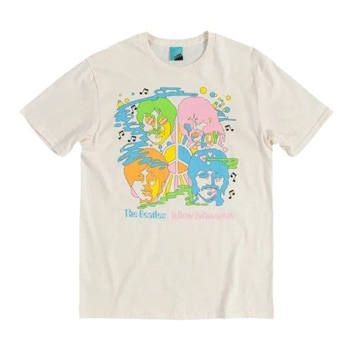Front - The Beatles Unisex Adult Yellow Submarine Psychedelic T-Shirt