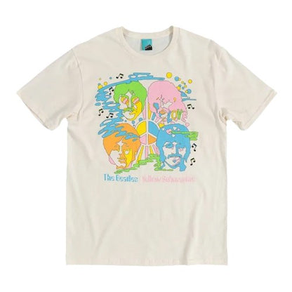 Front - The Beatles Unisex Adult Yellow Submarine Psychedelic T-Shirt