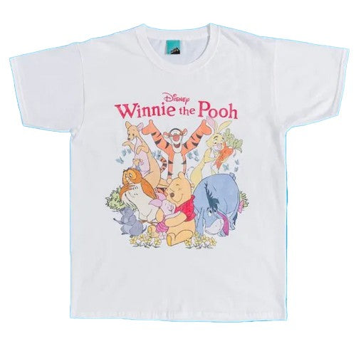 Front - Winnie the Pooh Unisex Adult Friends T-Shirt