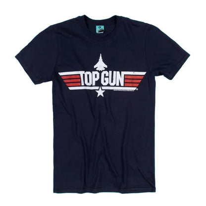 Front - Top Gun Unisex Adult Goose Back Print T-Shirt