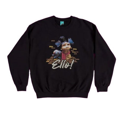 Front - Labyrinth Unisex Adult Brickwork Worm Sweatshirt