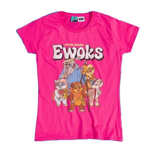 Front - Star Wars Womens/Ladies Ewoks Cartoon T-Shirt
